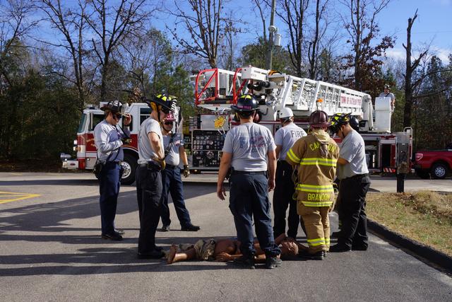 Ladder Truck Training with Southern Pines Fire/Rescue