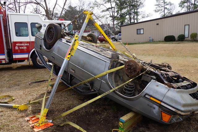 Stabilization Training of a vehical roll over using the Rescue Jack System. 
