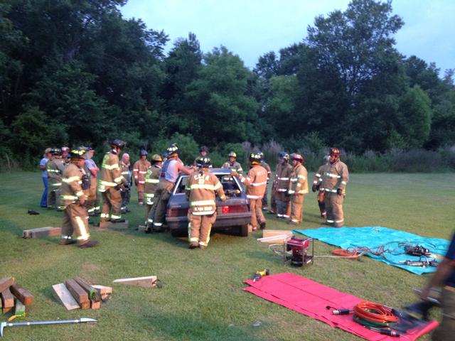 Joint Extrication Training with Crains Creek fire Department.