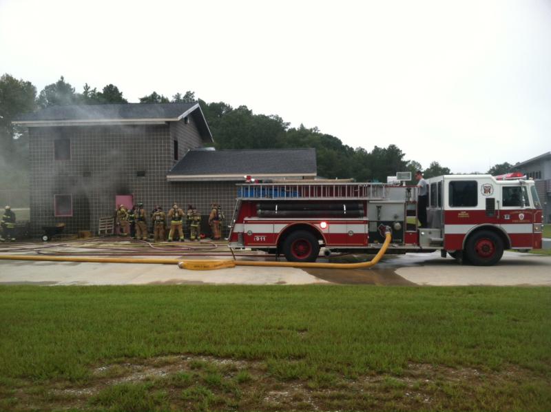 Training with Sandhills Community College Fire Acdemy.
