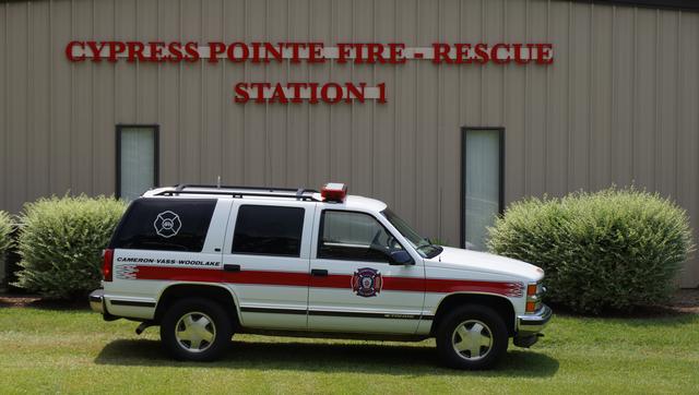 Squad 24 is 1999 Chevrolet Tahoe that is equipped with medical equipment and is used for medical response from Station 3.