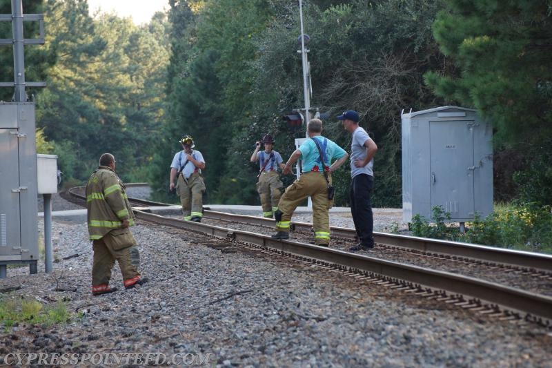 Vehicle Stuck on the Railroad Tracks - Cypress Pointe Fire & Rescue
