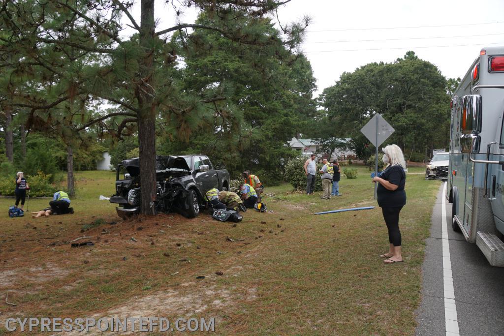 Two Vehicle Accident on Union Church Road - Cypress Pointe Fire & Rescue