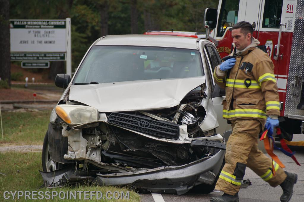 Two Vehicle Accident on Union Church Road - Cypress Pointe Fire & Rescue