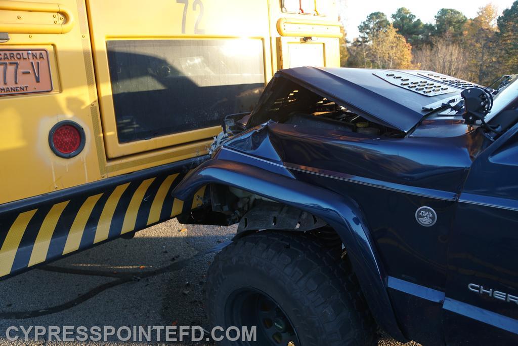 School Bus Wreck on Union Church Road - Cypress Pointe Fire & Rescue