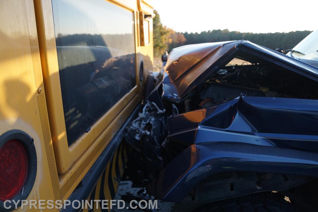 School Bus Wreck on Union Church Road - Cypress Pointe Fire & Rescue
