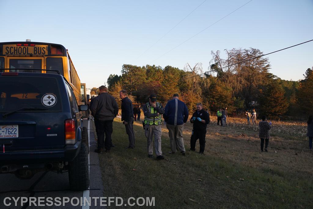 School Bus Wreck on Union Church Road - Cypress Pointe Fire & Rescue
