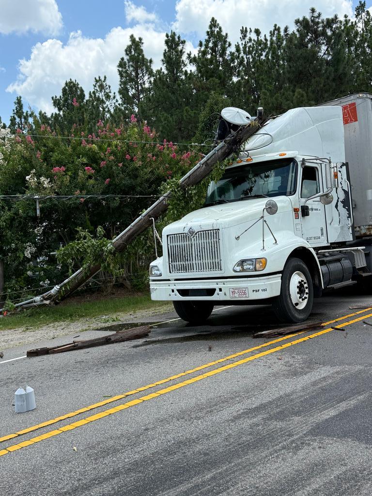 Truck Pulls Down Powerline - Cypress Pointe Fire & Rescue