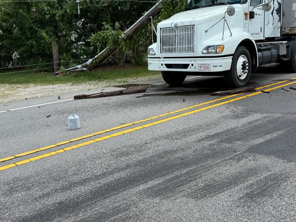 Truck Pulls Down Powerline - Cypress Pointe Fire & Rescue