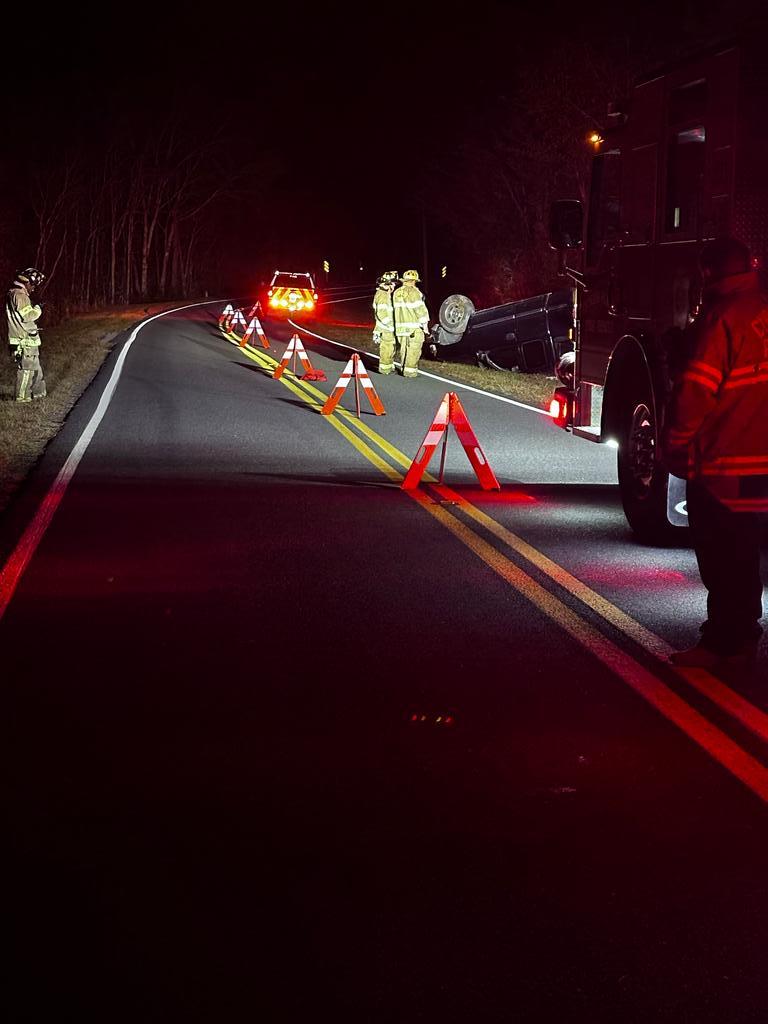 Roll-Over Wreck on Cypress Road - Cypress Pointe Fire & Rescue