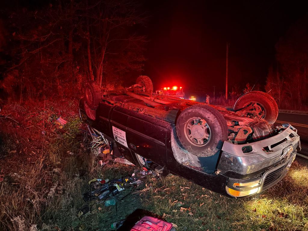 Roll-Over Wreck on Cypress Road - Cypress Pointe Fire & Rescue
