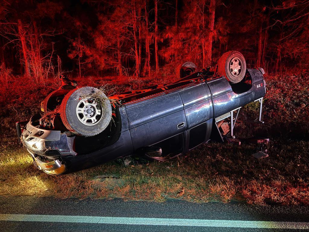 Roll-Over Wreck on Cypress Road - Cypress Pointe Fire & Rescue