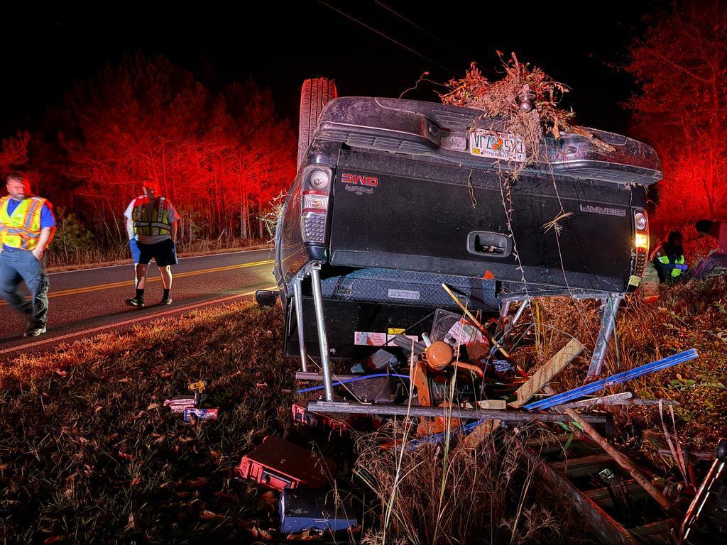 Roll-Over Wreck on Cypress Road - Cypress Pointe Fire & Rescue