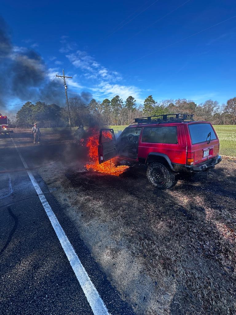 Vehicle Fire on Crains Creek Road - Cypress Pointe Fire & Rescue