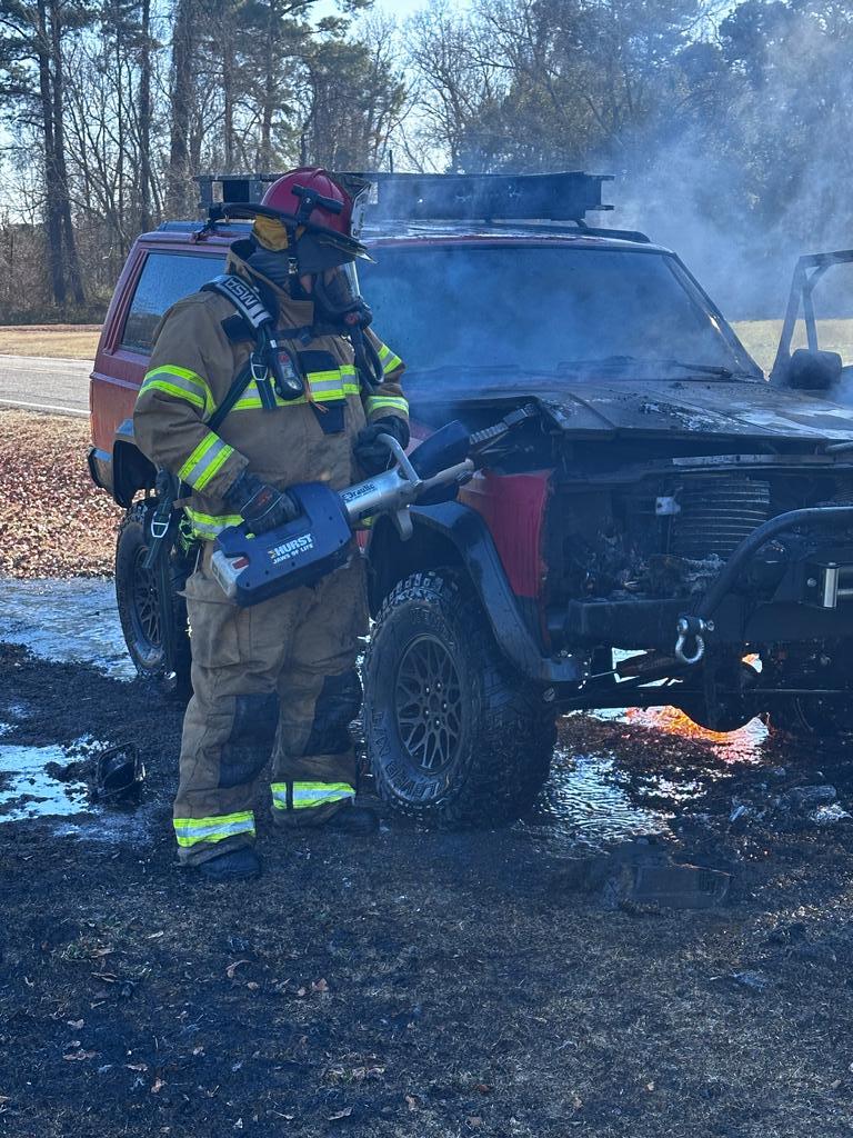 Vehicle Fire on Crains Creek Road - Cypress Pointe Fire & Rescue