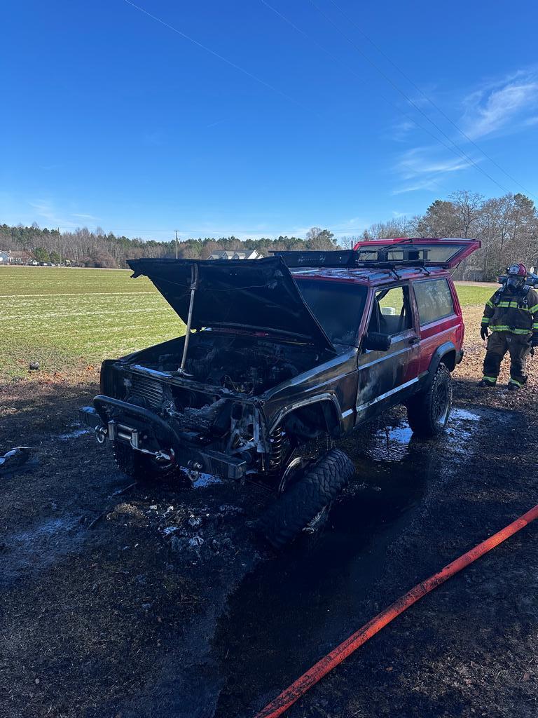 Vehicle Fire on Crains Creek Road - Cypress Pointe Fire & Rescue